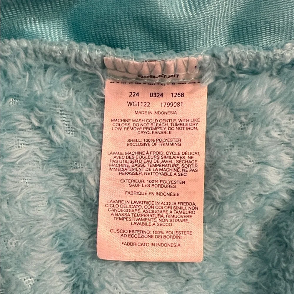 Columbia Girls Plush Fleece Jacket – Aqua Blue Size Large